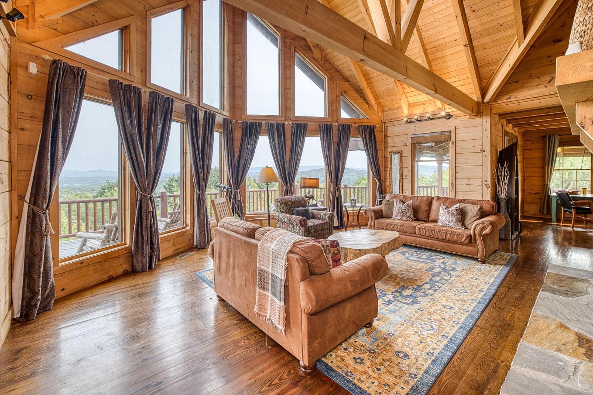 Sky High Lodge By Bk Stays. Large Cabin. Amazing Views. Game Room. Jacuzzi. Six Bedrooms. Sleeps 12 Blue Ridge Eksteriør bilde
