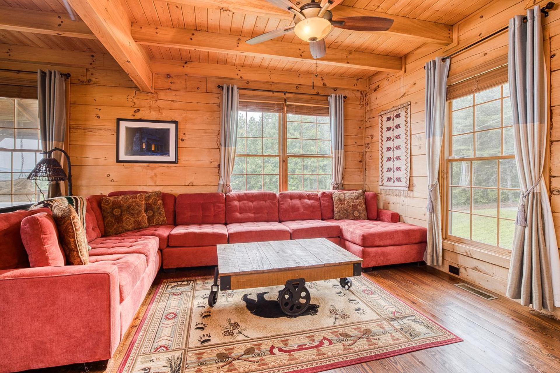 Sky High Lodge By Bk Stays. Large Cabin. Amazing Views. Game Room. Jacuzzi. Six Bedrooms. Sleeps 12 Blue Ridge Eksteriør bilde