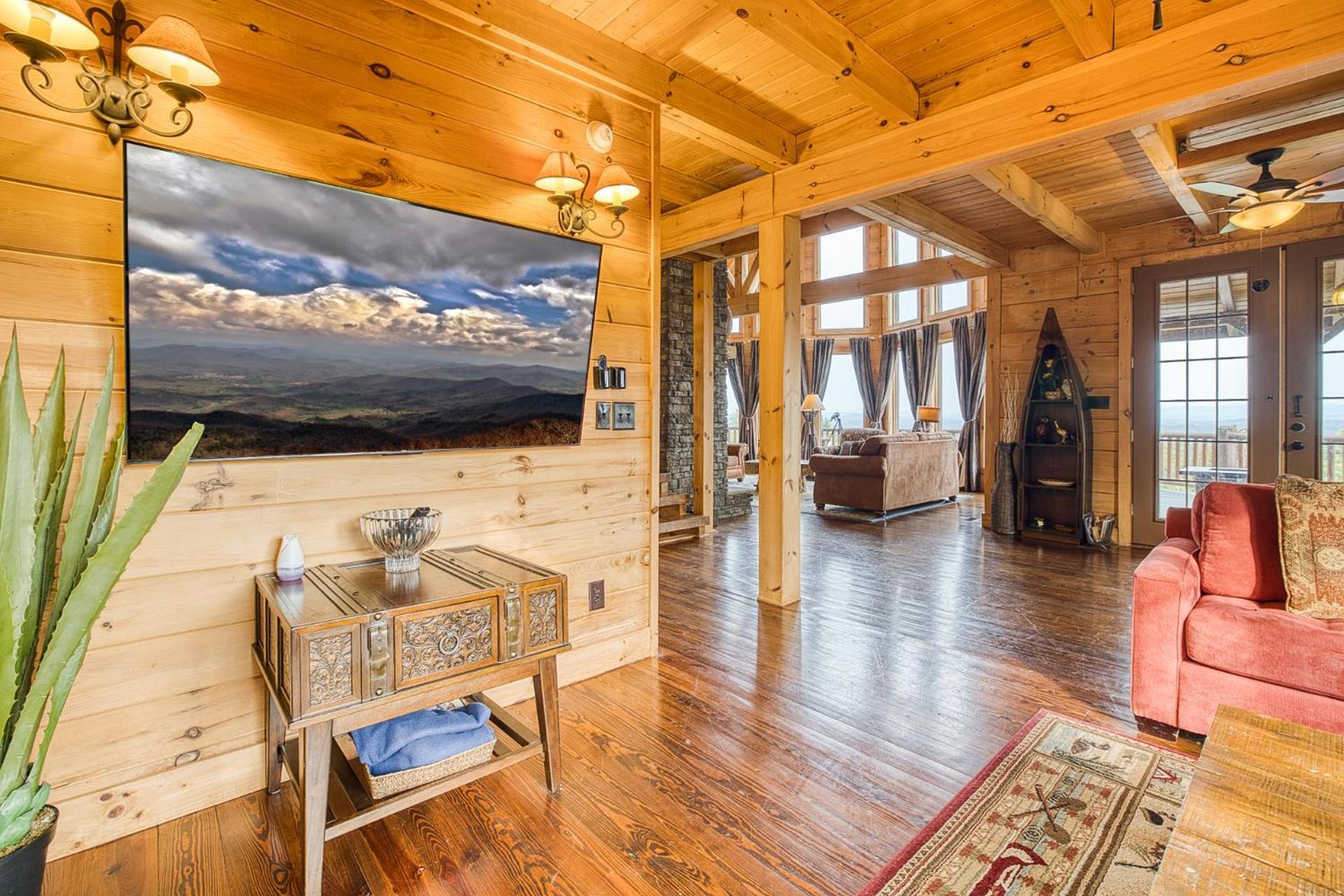 Sky High Lodge By Bk Stays. Large Cabin. Amazing Views. Game Room. Jacuzzi. Six Bedrooms. Sleeps 12 Blue Ridge Eksteriør bilde