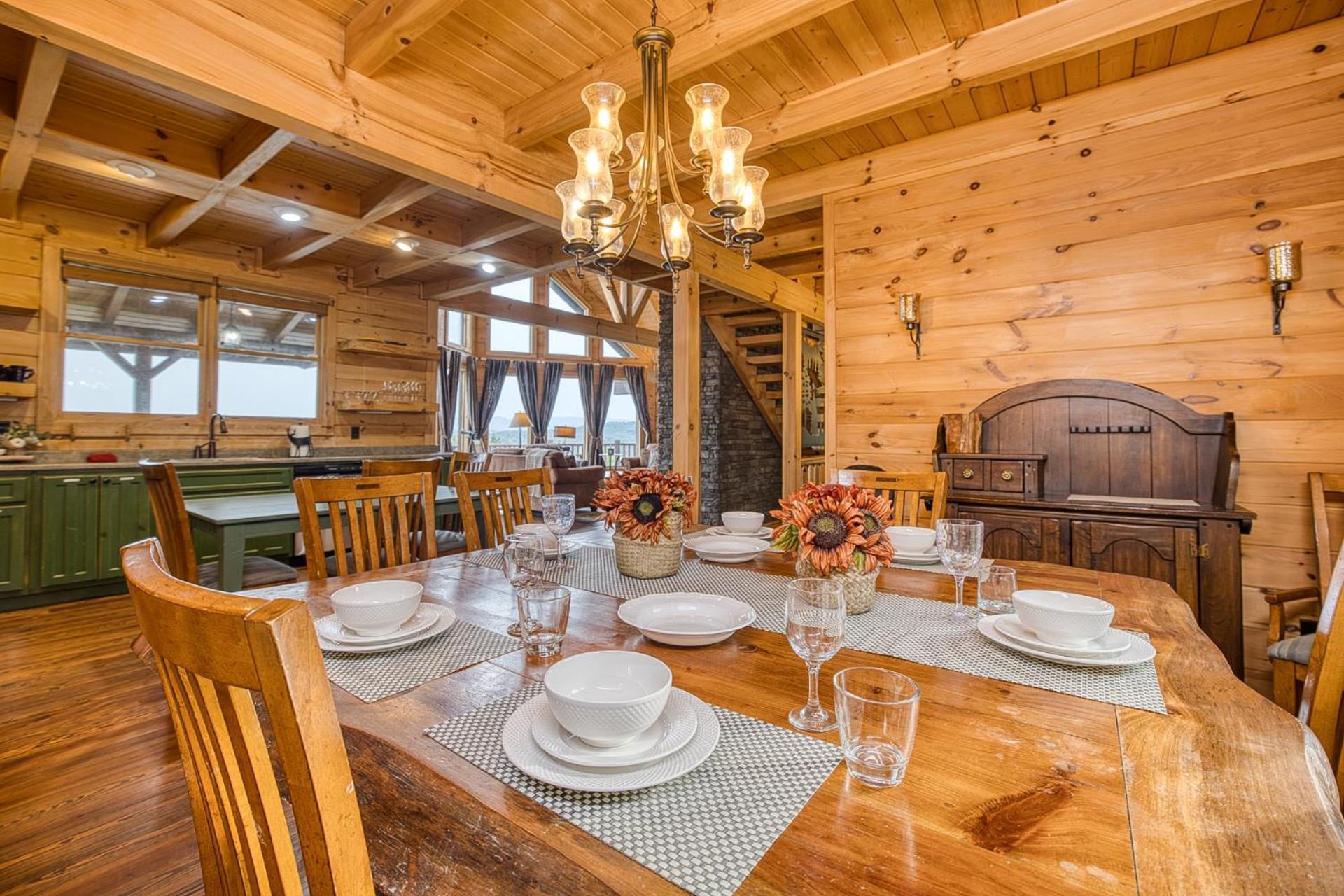 Sky High Lodge By Bk Stays. Large Cabin. Amazing Views. Game Room. Jacuzzi. Six Bedrooms. Sleeps 12 Blue Ridge Eksteriør bilde